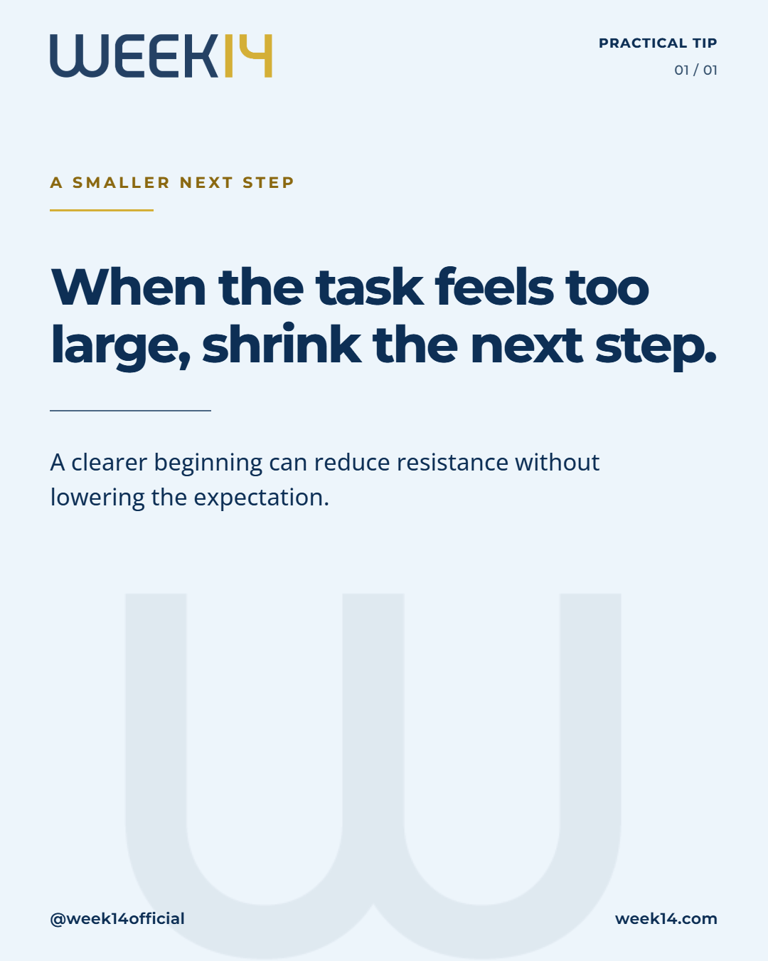 Week14 practical guidance design produced through Social Studio